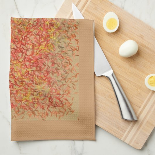 Herbstblätter Handtuch (Viertel Falte)