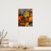 Herbstblätter-im-Regen-Plakat Poster (Küche)