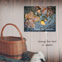 Herbstblätter im Waldbachposter