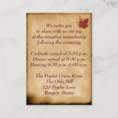 Herbstblätter, IMITATE Burlap-Einschließkarte - We Begleitkarte (Rückseite)