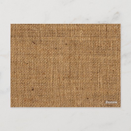 Herbstblätter, IMITATE Burlap-Tischnummer-Postkart Postkarte (Rückseite)