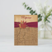 Herbstblätter, IMITATE - RSVP-Karte 3 RSVP Karte (Stehend Vorderseite)