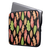 Herbstblätter in Aquarellfarben: nahtloses Muster Laptopschutzhülle (Vorderseite Links)