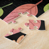 Herbstblätter in Aquarellfarben: nahtloses Muster Puzzle (Seite)