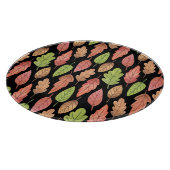 Herbstblätter in Aquarellfarben: nahtloses Muster Schneidebrett (Ecke)