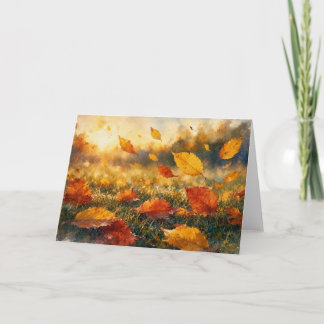 Herbstblätter in Bewegung, Karte