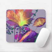 Herbstblätter in Flieder Mousepad (Mit Mouse)