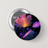 Herbstblätter in Neon Button (Vorne & Hinten)