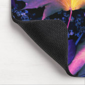 Herbstblätter in Neon Mousepad (Ecke)