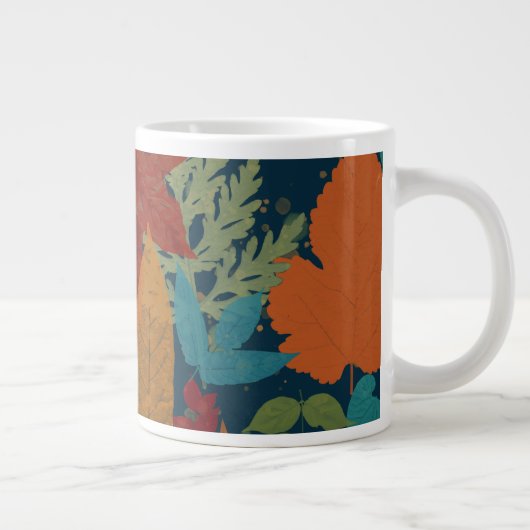 Herbstblätter Jumbo-Tasse (Rechts)