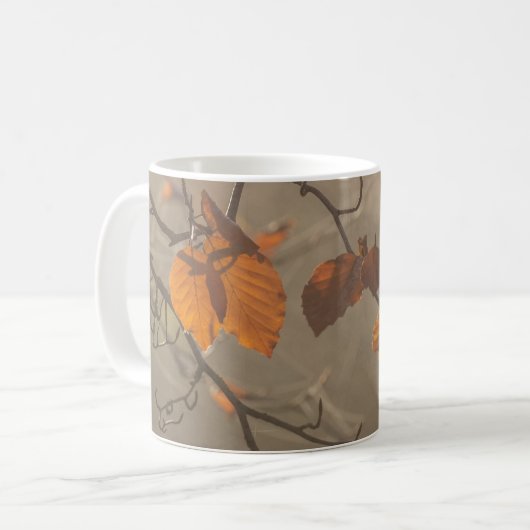 Herbstblätter Kaffeetasse (Vorderseite Links)