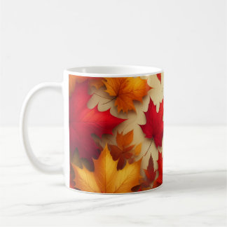 Herbstblätter Kaffeetasse