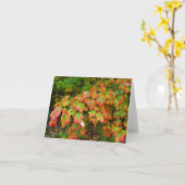 Herbstblätter Karte (Gelbe Blume)