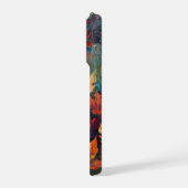 Herbstblätter-Kaskade, farbenfrohes Herbstdesign iPhone Hülle (Linke Seite)