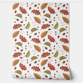 Herbstblätter, Kastanien, Haselnüsse und Berries F Tapete