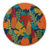 Herbstblätter Keramikknauf (Vorderseite)