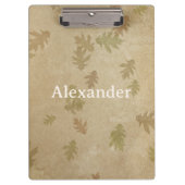 Herbstblätter Klemmbrett (Vorderseite)