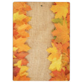 Herbstblätter Klemmbrett (Rückseite)