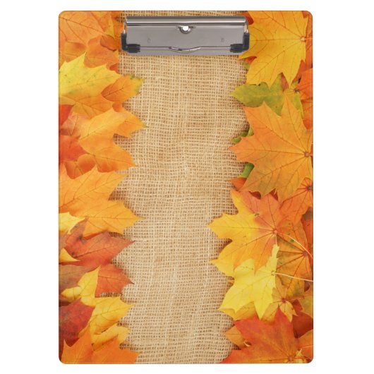 Herbstblätter Klemmbrett (Vorderseite)