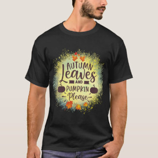 Herbstblätter Kürbis bitte Oversized T-Shirt