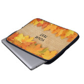 Herbstblätter Laptopschutzhülle (Vorne Knopf)