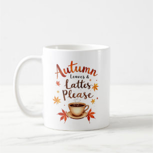 Herbstblätter & Latte bitte - Wasserfarbe Cozy Kaffeetasse