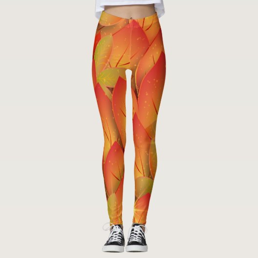 Herbstblätter Leggings (Vorderseite)