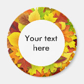Herbstblätter Magnet (Vorne)