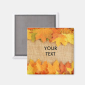 Herbstblätter Magnet (Vorderseite/Rückseite)