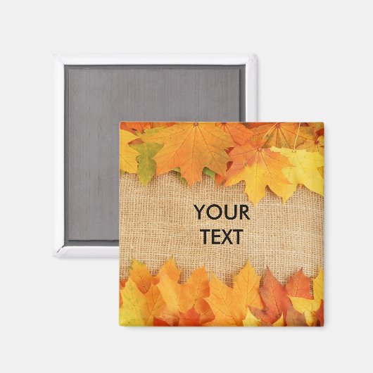 Herbstblätter Magnet (Vorderseite/Rückseite)