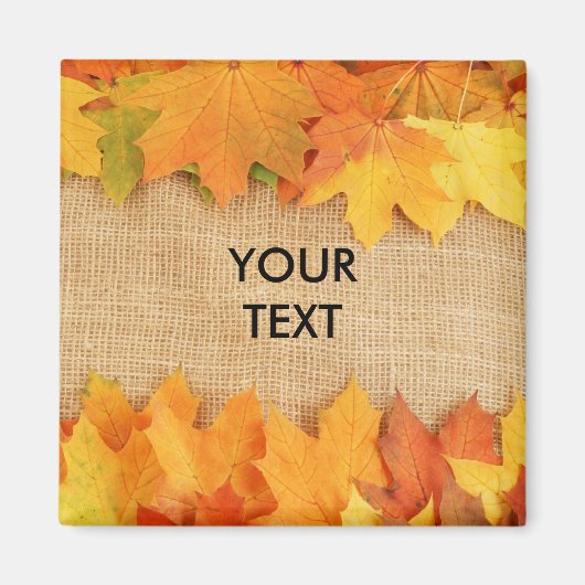 Herbstblätter Magnet (Vorne)