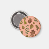 Herbstblätter Magnet (Vorderseite/Rückseite)