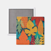 Herbstblätter Magnet (Vorderseite/Rückseite)