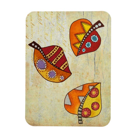 Herbstblätter Magnet (Vertikal)