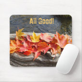 Herbstblätter-Mauspad Alles Gut! Fall River Mousepad (Mit Mouse)