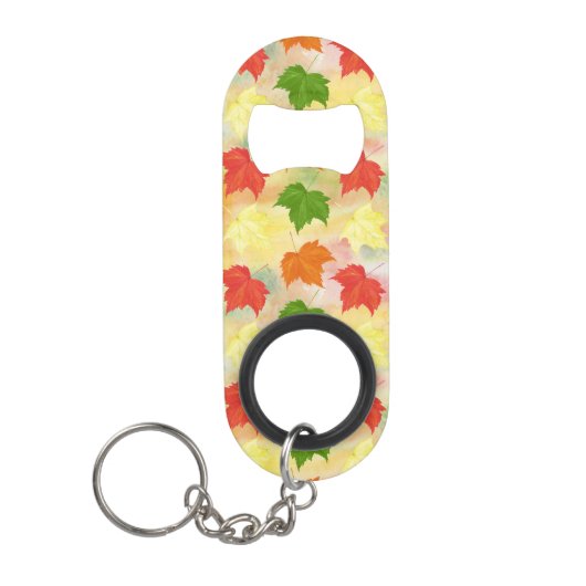 Herbstblätter Mini Flaschenöffner (Vorderseite)