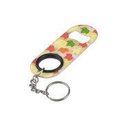 Herbstblätter Mini Flaschenöffner (Rückseite Schrägansicht)