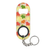 Herbstblätter Mini Flaschenöffner (Rückseite)