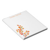 Herbstblätter Minimal Notizblock (angewinkelt)