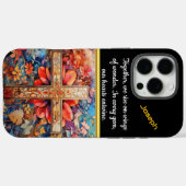 Herbstblätter mit Wasserfarbkreuz Case-Mate iPhone Hülle (Rückseite (Horizontal))