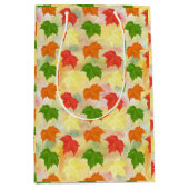 Herbstblätter Mittlere Geschenktüte (Vorderseite)