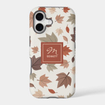 Herbstblätter-Monogramm personalisiert