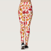 Herbstblätter Muster 02 Keine BG Leggings (Rückseite)