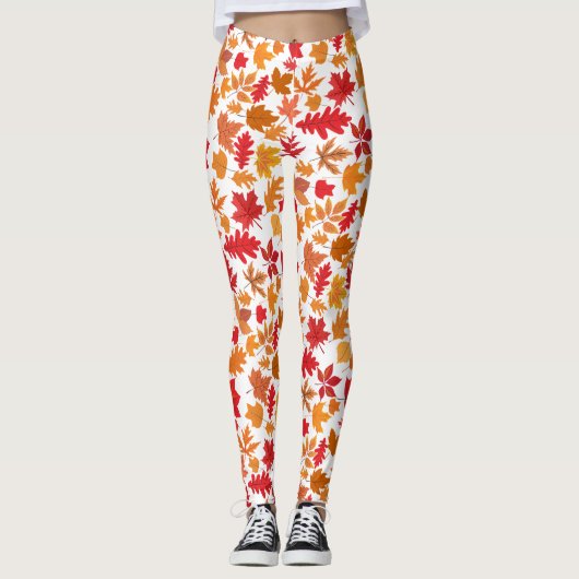 Herbstblätter Muster 02 Keine BG Leggings (Vorderseite)