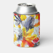 Herbstblätter: Muster für Wasserfarben Dosenkühler (Kanne Rückseite)