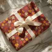 Herbstblätter-Muster Geschenkpapier