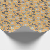 Herbstblätter, nahtlos Vintages Muster. Geschenkpapier (Ecke)