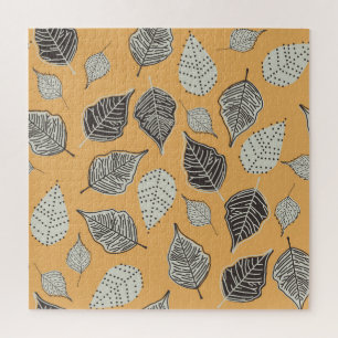Herbstblätter, nahtlos Vintages Muster. Puzzle