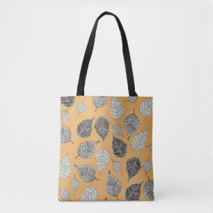 Herbstblätter, nahtlos Vintages Muster. Tasche