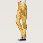 Herbstblätter: nahtloser Stoffdruck Leggings (Links)